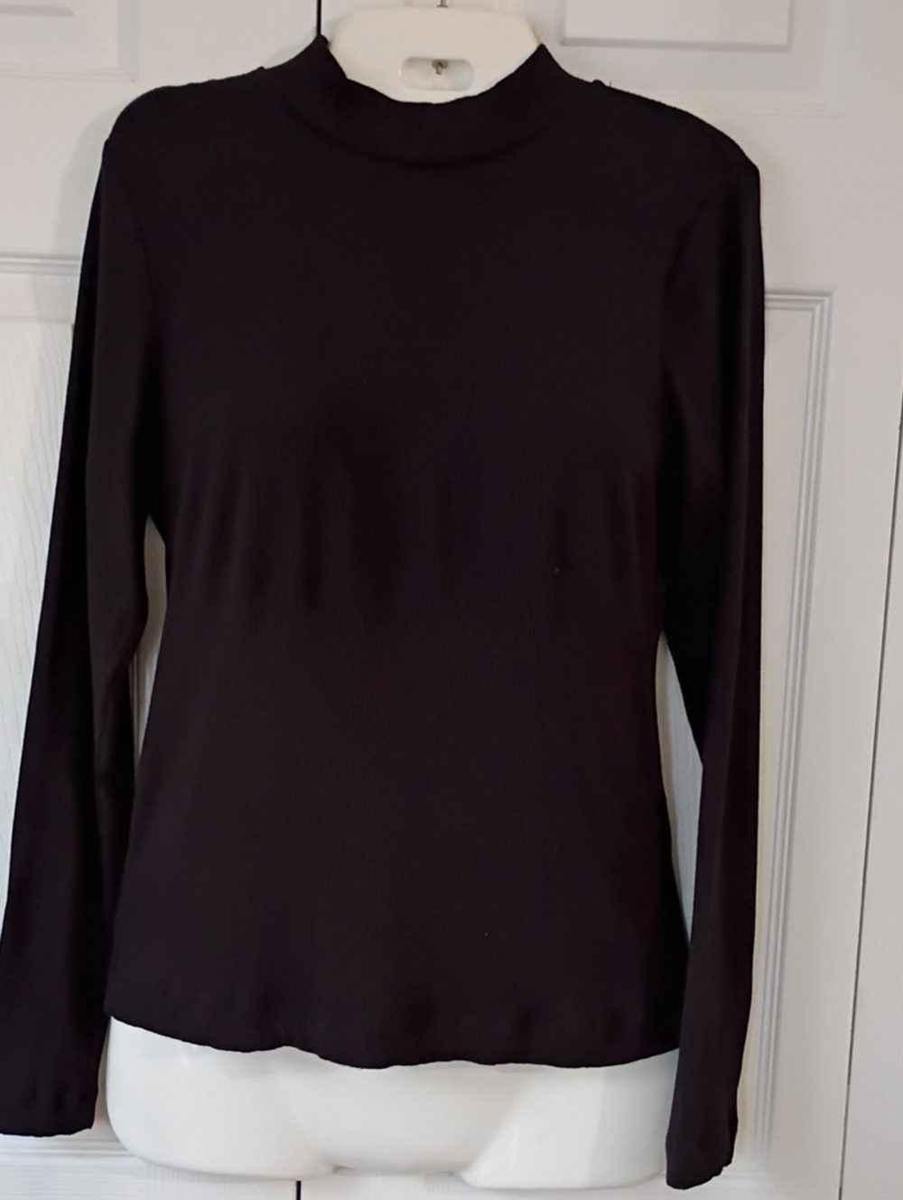 Truth Black Mock Neck Long Sleeve Top